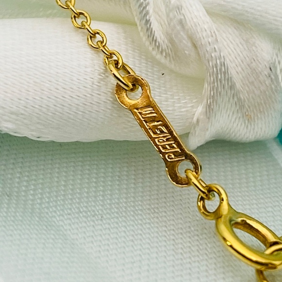 Tiffany & Co Elsa Peretti Open Heart necklace 16” 18k 16mm EXCELLENT MSRP $1975 - Picture 5 of 9